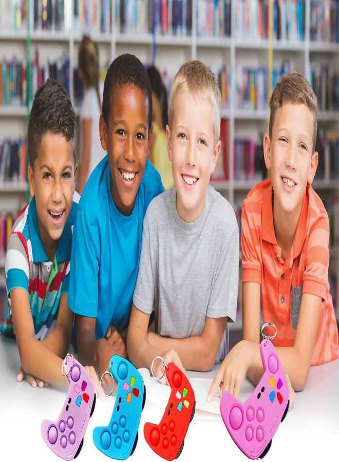 HOZKEAP 24 Packs Bulk Game Controllers Mini pop Fidget Keychain，Birthday Party Favors Supplies and Classroom Summer Student Prize Gifts - Image 5